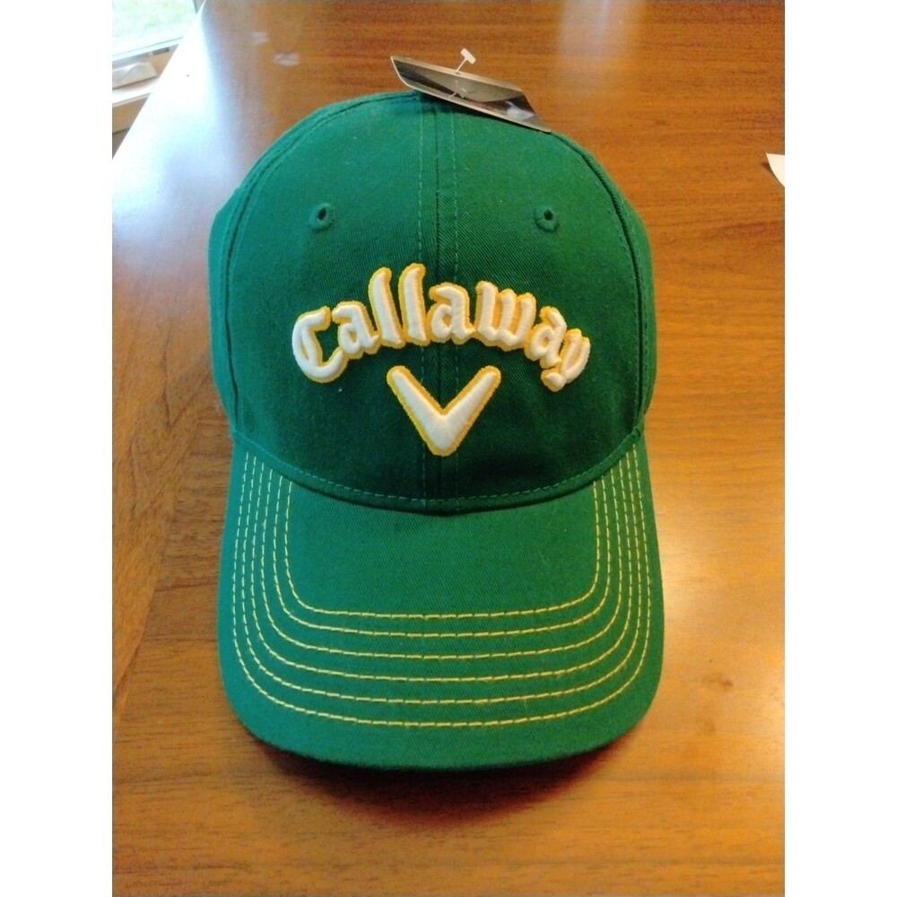 NEW Callaway Heritage Twill Green Adjustable Golf Hat/Cap